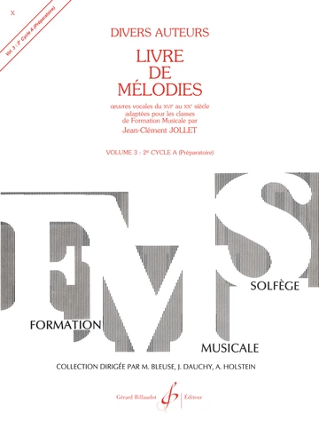 Livre de mélodies. Volume 3 Visual